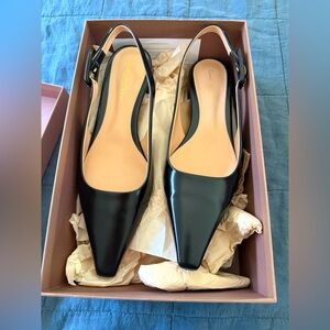 Gianvito Rossi back slingback flats